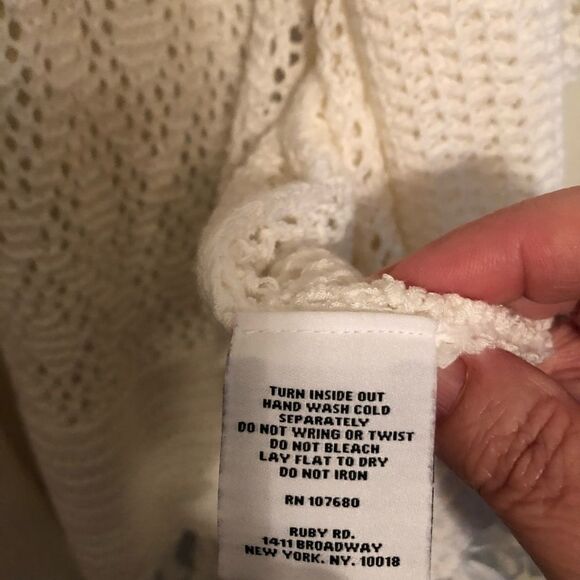 Ruby Rd Boho Fringe Sweater 2X - Picture 3 of 5